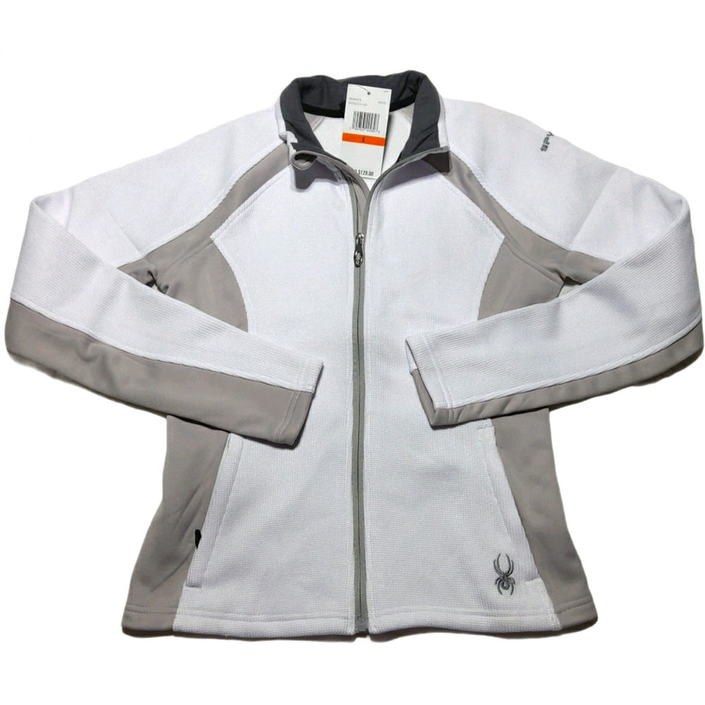Spyder Cora Raglan Sleeve Zip Fleece Jacket.